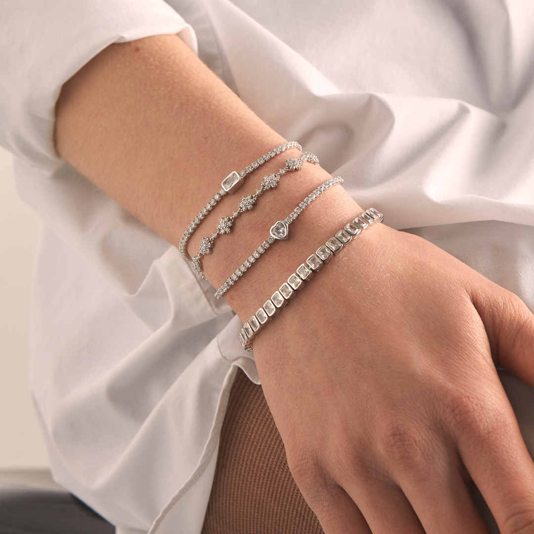 AMELIE TENNIS RECTANGLES BRACELET