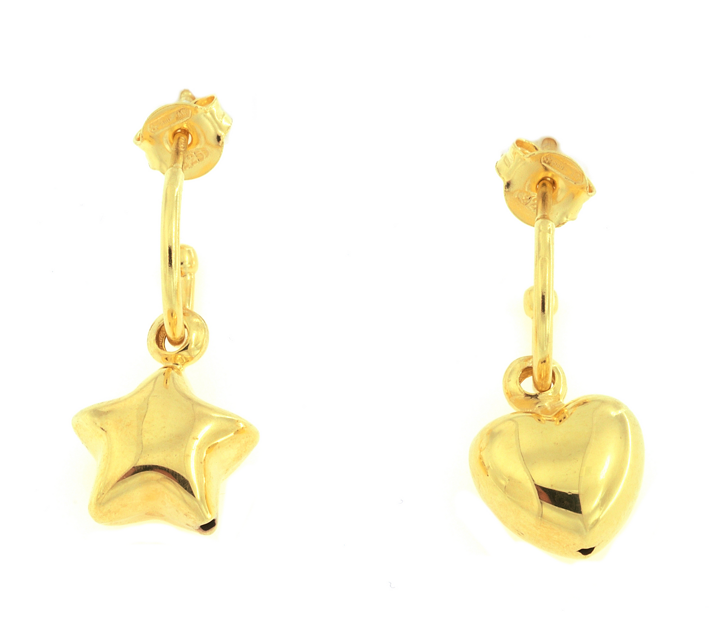 ORECCHINI AMULETO STELLA CUORE
