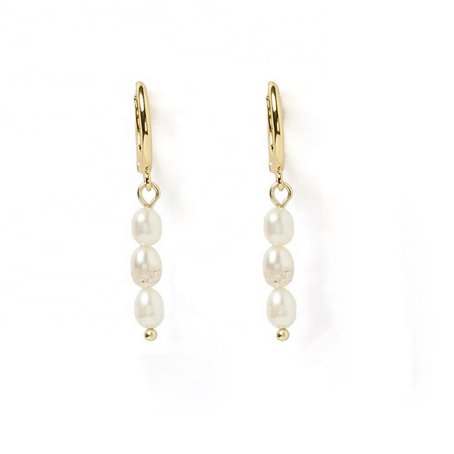 PEARLS HOOPS EARRINGS