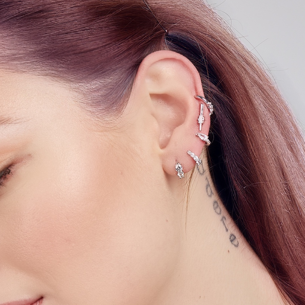 PIERCING BARRE CON PIETRA CENTRALE