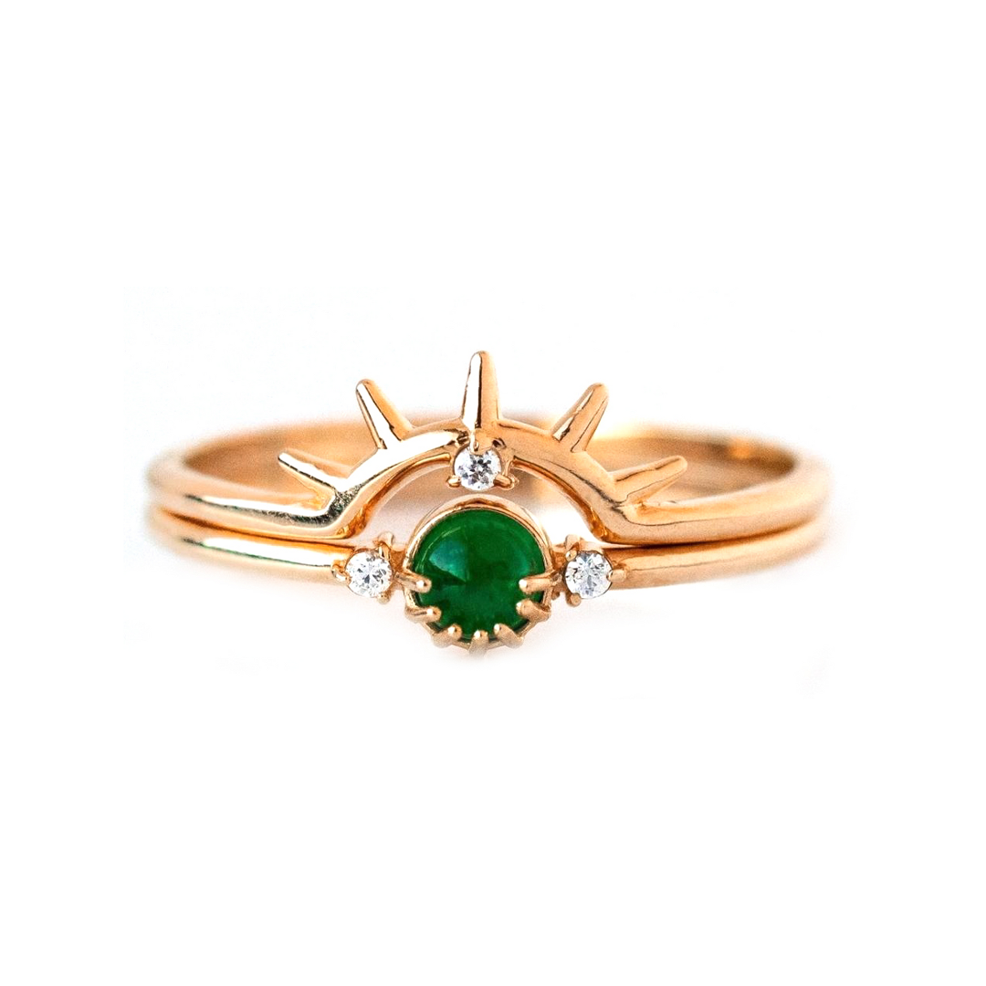 GREEN EYE PARTY RING