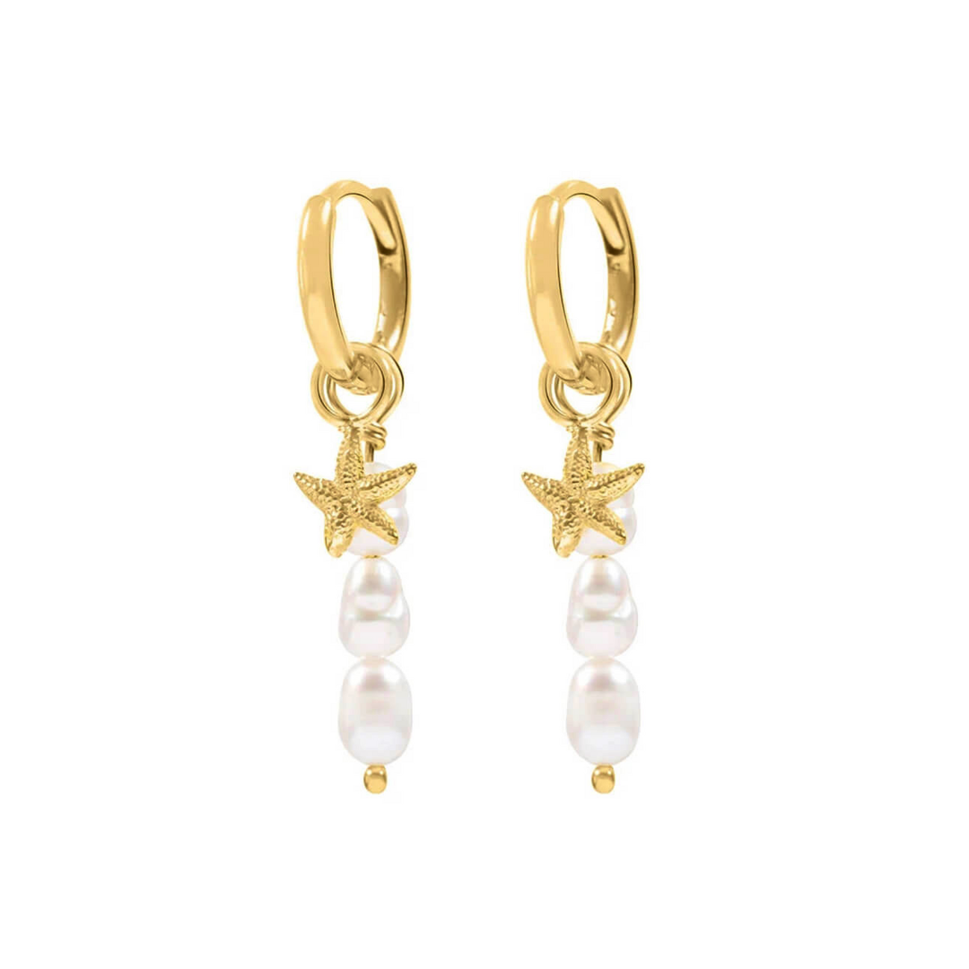 PEARLS STAR FISH EARRINGS