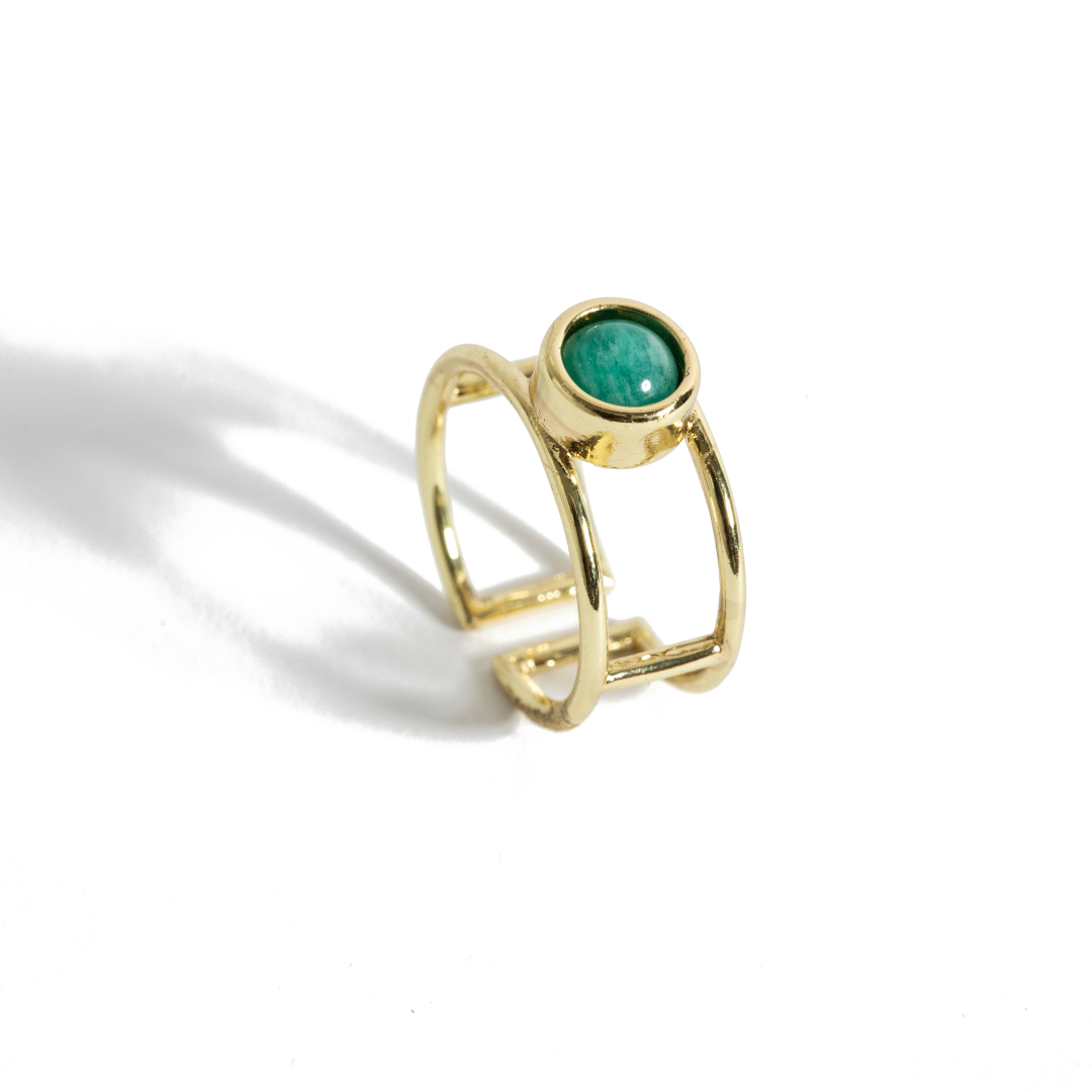 AMAZZONITE STONE RING