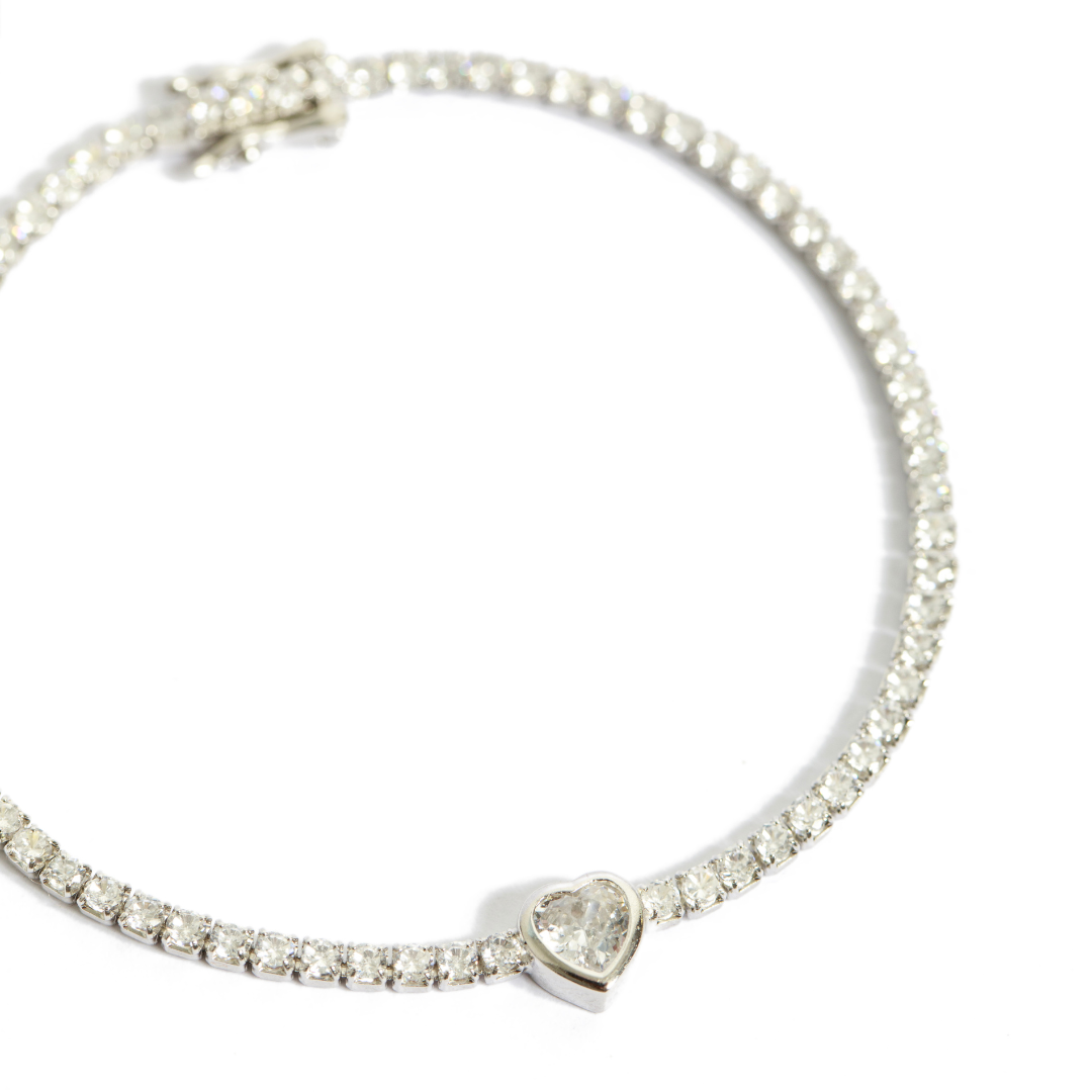 AMELIE TENNIS HEART BRACELET