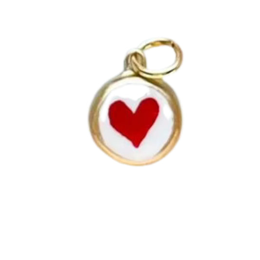 CHARM MEDAGLINA CON CUORE