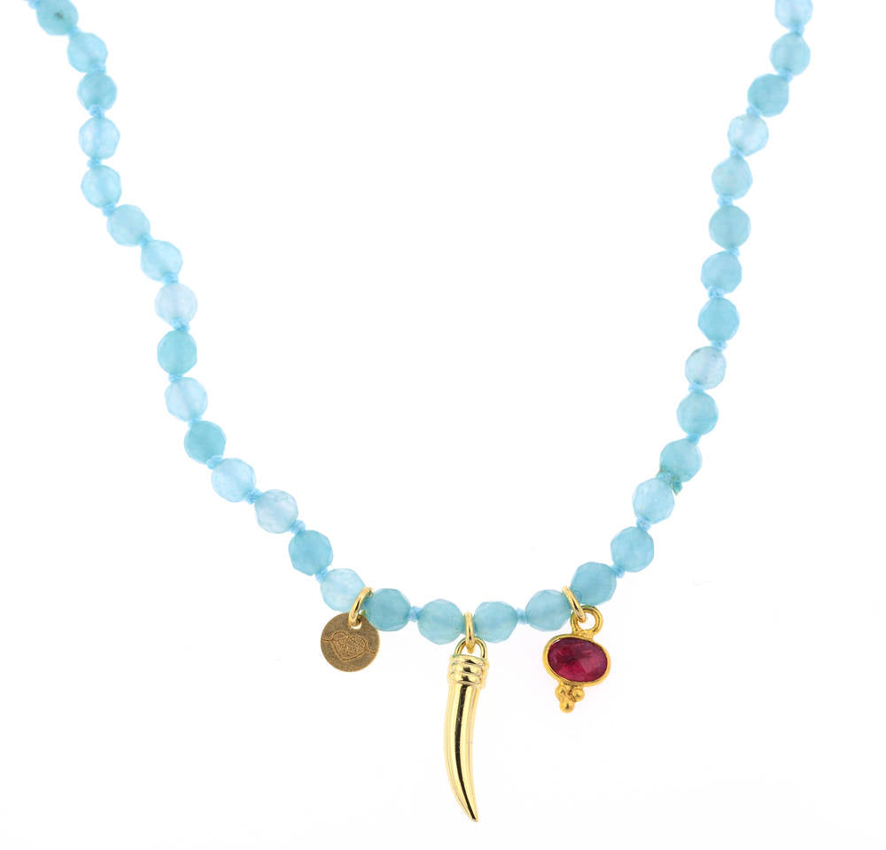 COLLANA HAVANA CELESTE