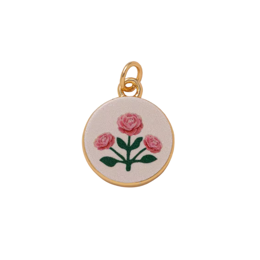 CIONDOLO MEAGLIETTA CON TRE ROSE