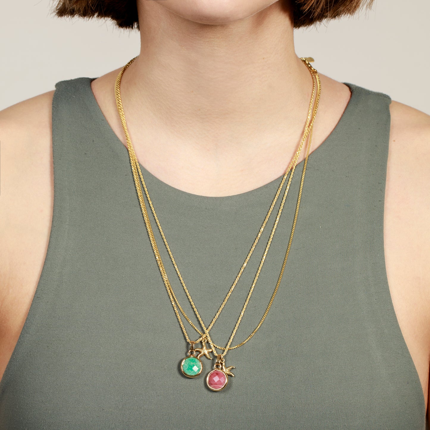 NADINE SEA STONE NECKLACE