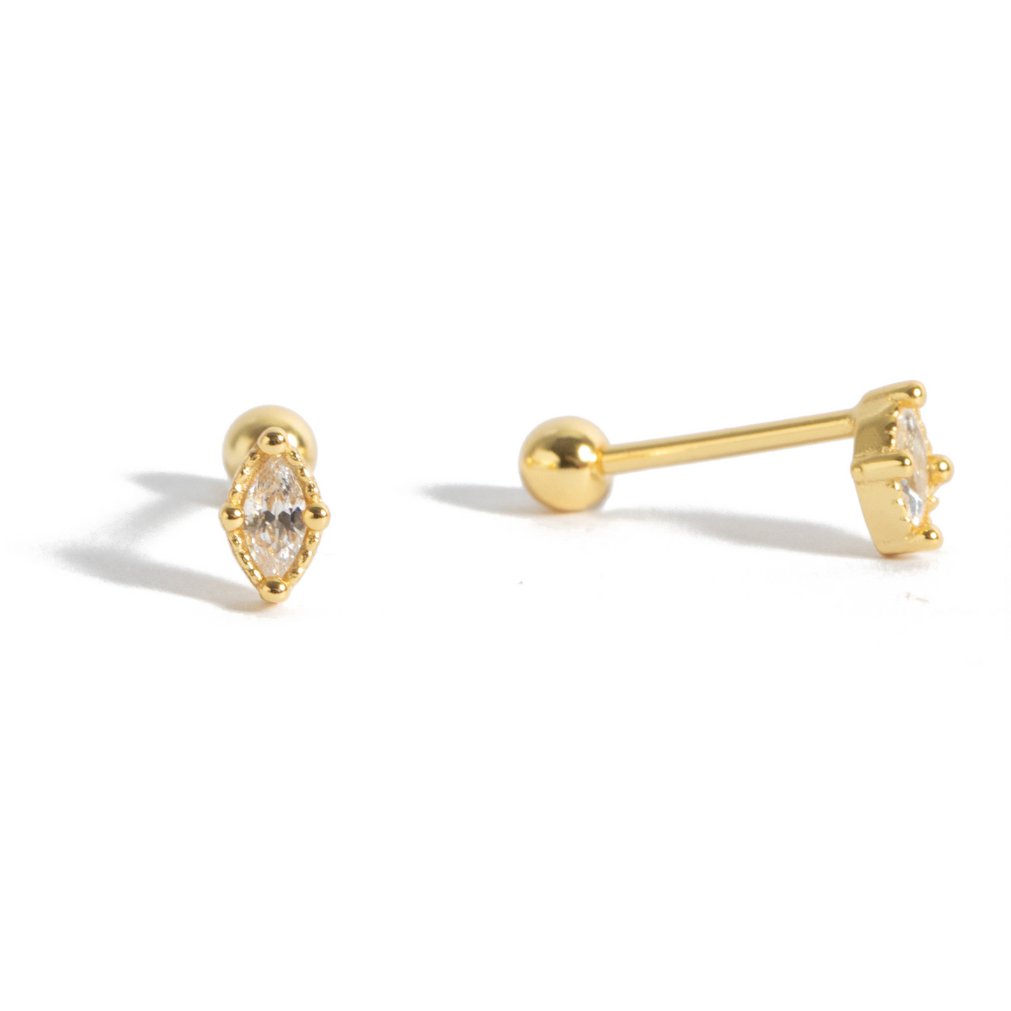 TINY EARRINGS TAGLIO MARQUISE